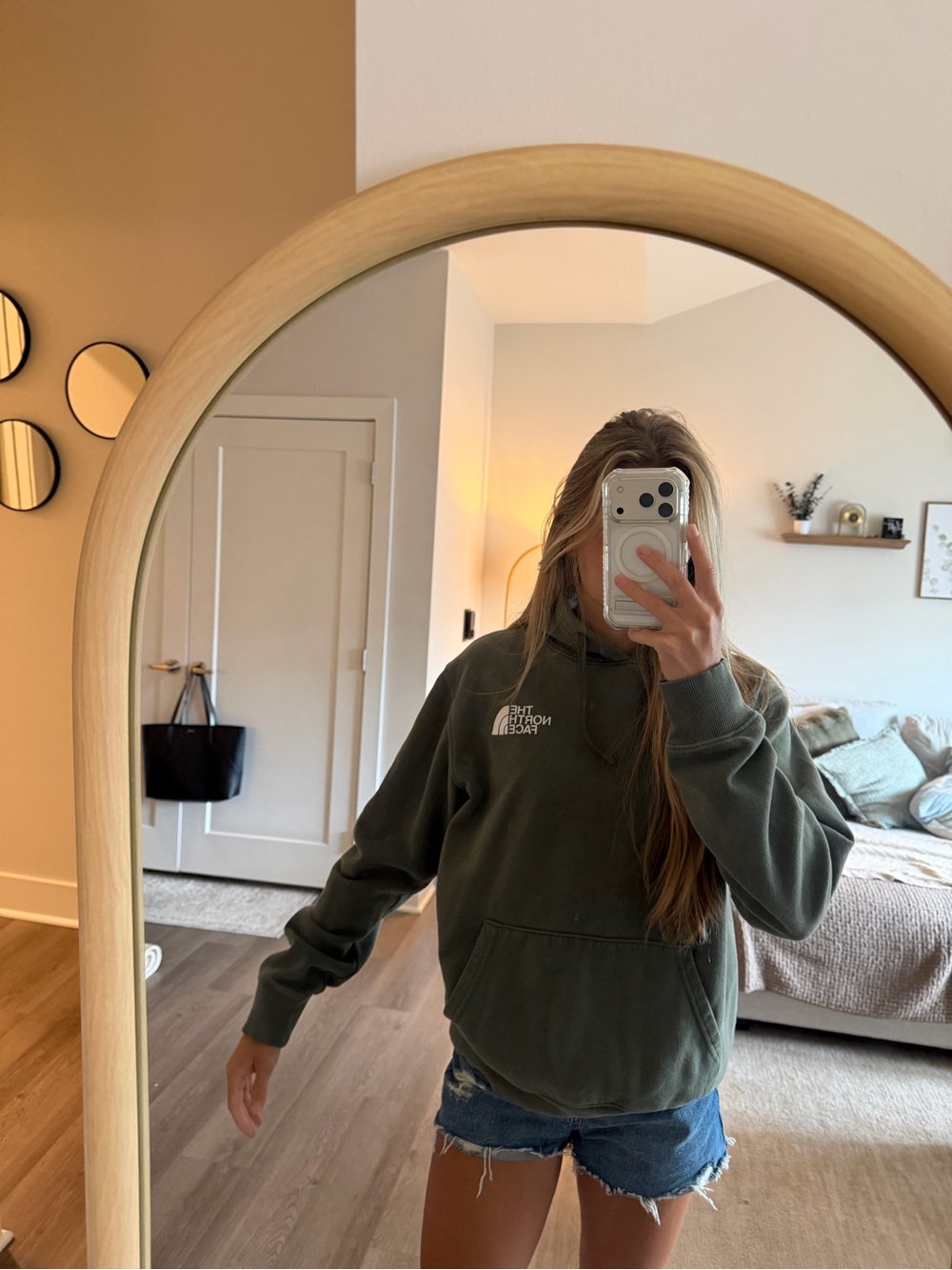 The North Face Olive Green Pullover Hoodie